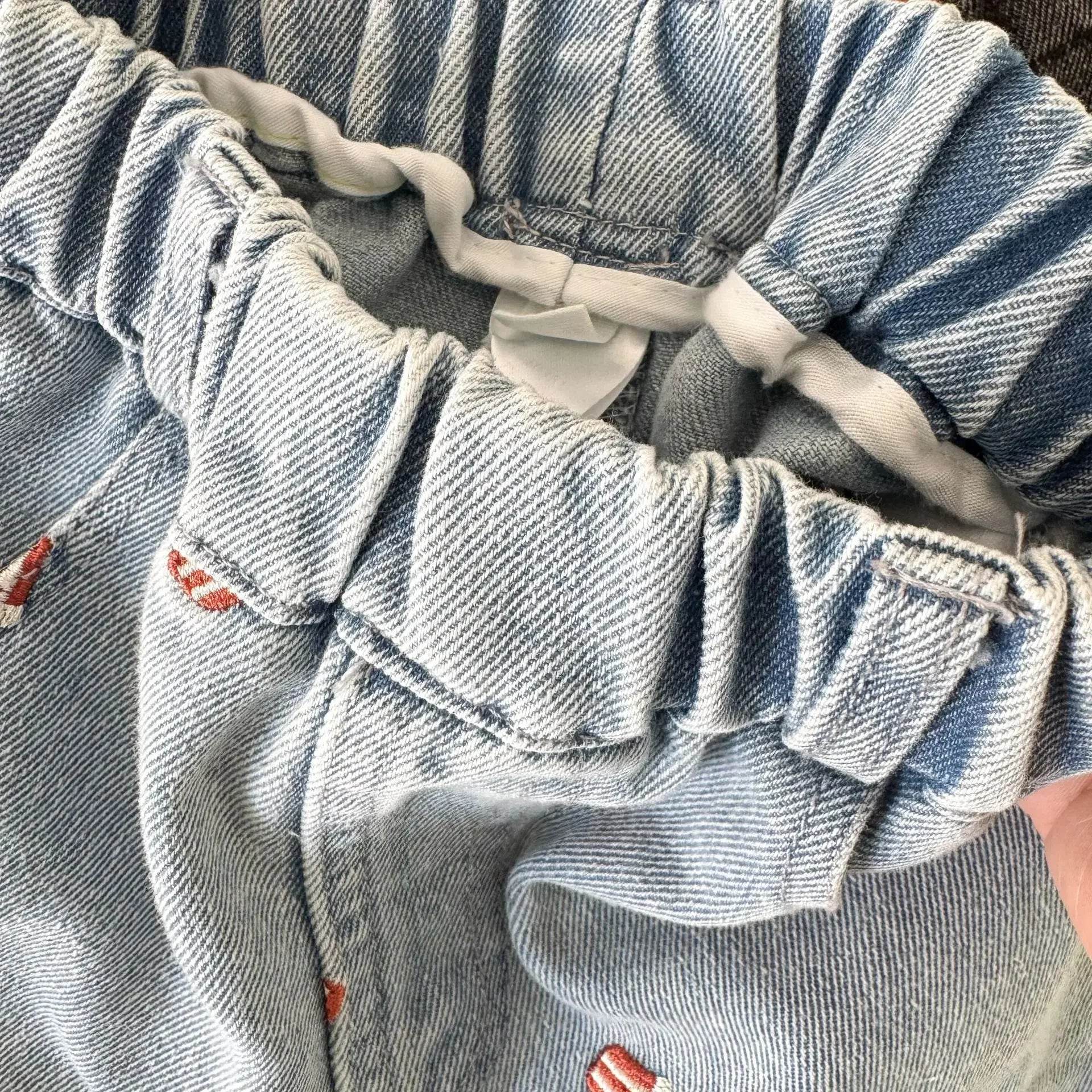 Fashion Cartoob Print Denim Kids Shorts Girls Pants Summer 2025 New Boys Summer Clothes Baby Loose Casual Pants - AIAZ