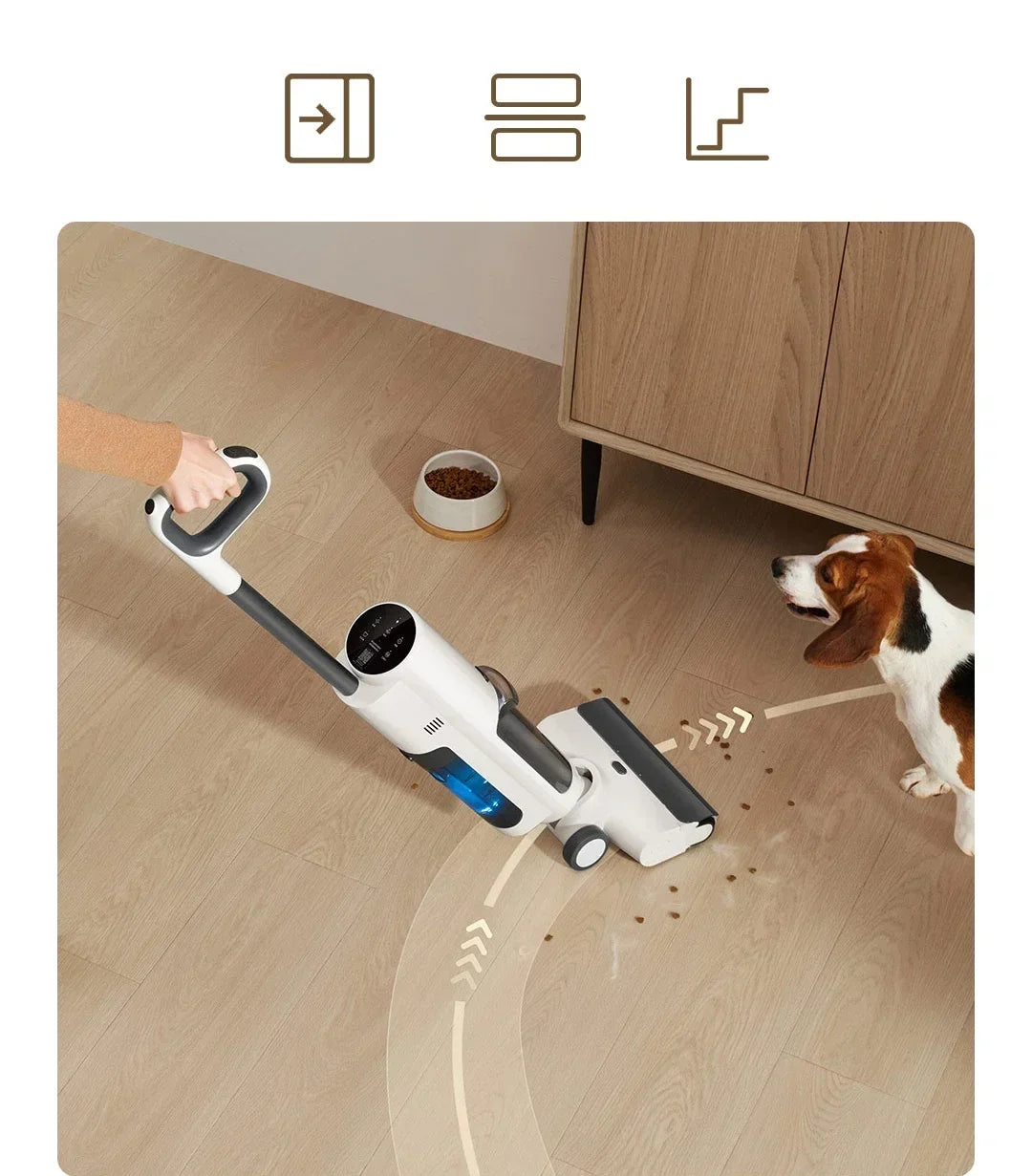 XIAOMI MIJIA Wireless  Floor Washer 4C Wet and Dry Vacuum Cleaner for Home Self Cleaning Crawler Roller Brush Mopping