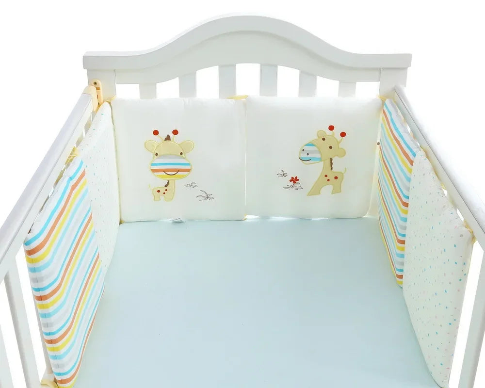 Baby Bed Protector Crib Bumper Pads 6Pcs/Set Baby Bed Bumper Kids Safety Bed Around Cotton Blend Crib Anti-collision Anti-fall