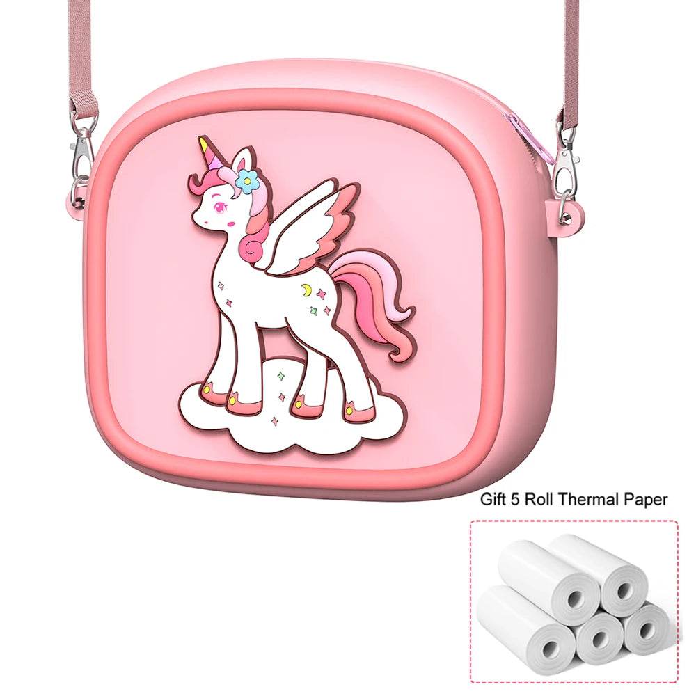 AMORUS Kids Camera Instant 1080P HD Dual Lens Selfie Digital Camera for Girls Boys Christmas Birthday Gifts Toys With 32G Print - AIAZ