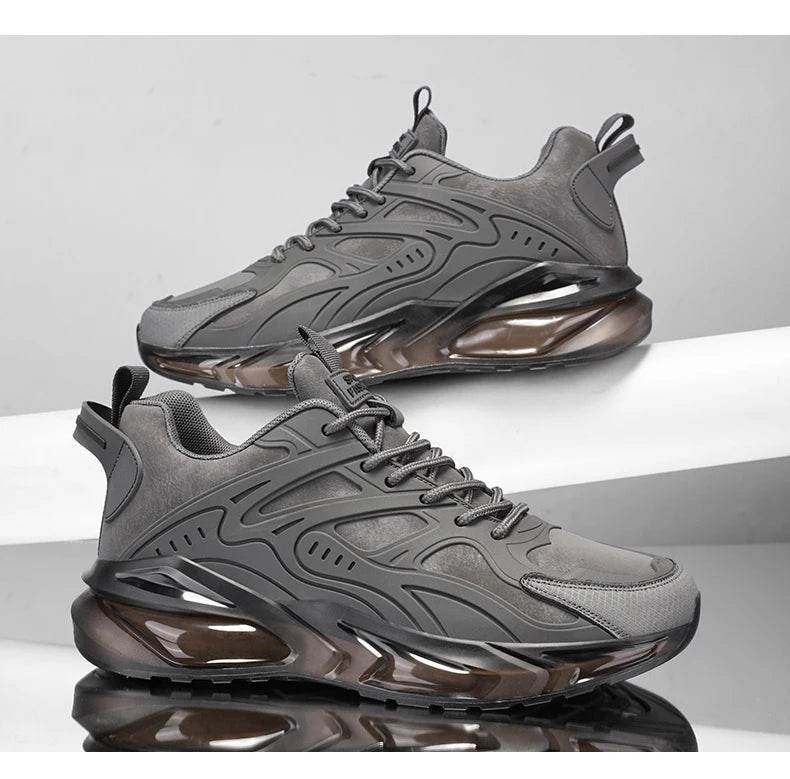 Men Shoes 2025 Casual Walk Air Cushion Marathon Breathable Lightweight Women's Comfortable Athletic Nonskid Sneakers - AIAZ