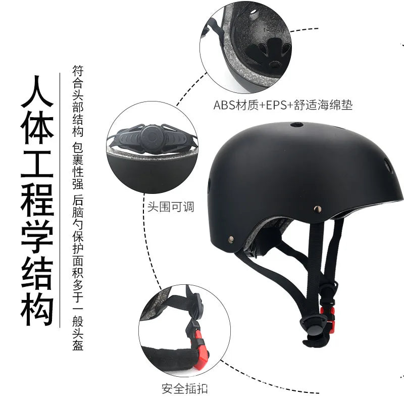 Electric Scooter Round Bike Helmet Cycling Skateboard Ski Child Sports Safety Bicycle Helmet Four Seasons Bike Accessories
