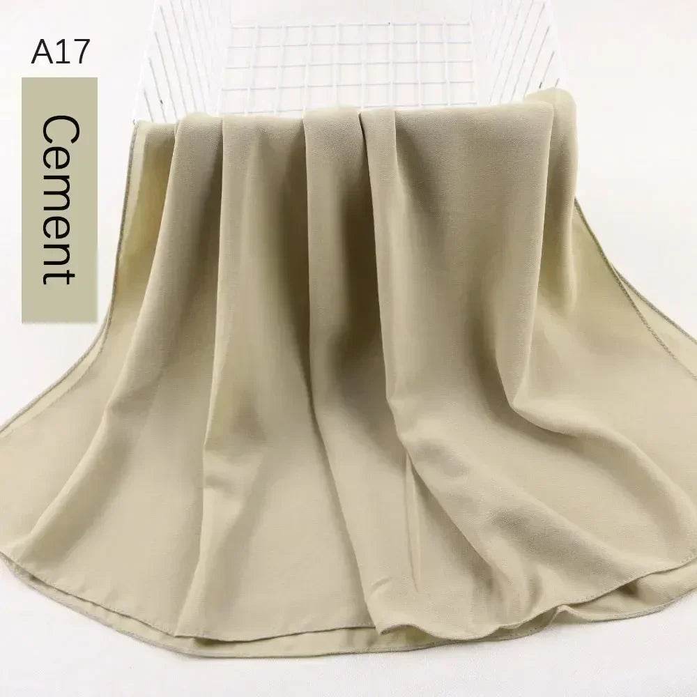 Muslim Women Chiffon Hijab Scarf Chiffon Soft Hijabs Shawl Long Scarves Wrap Headscarves For Muslim Fashion - AIAZ