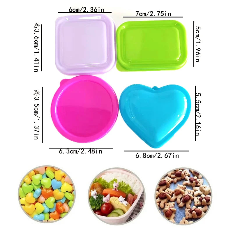 5Pcs Mini Small Snack Organizer Ketchup Salad Seasoning Portable Food Container Kitchen Seasoning Storage Container