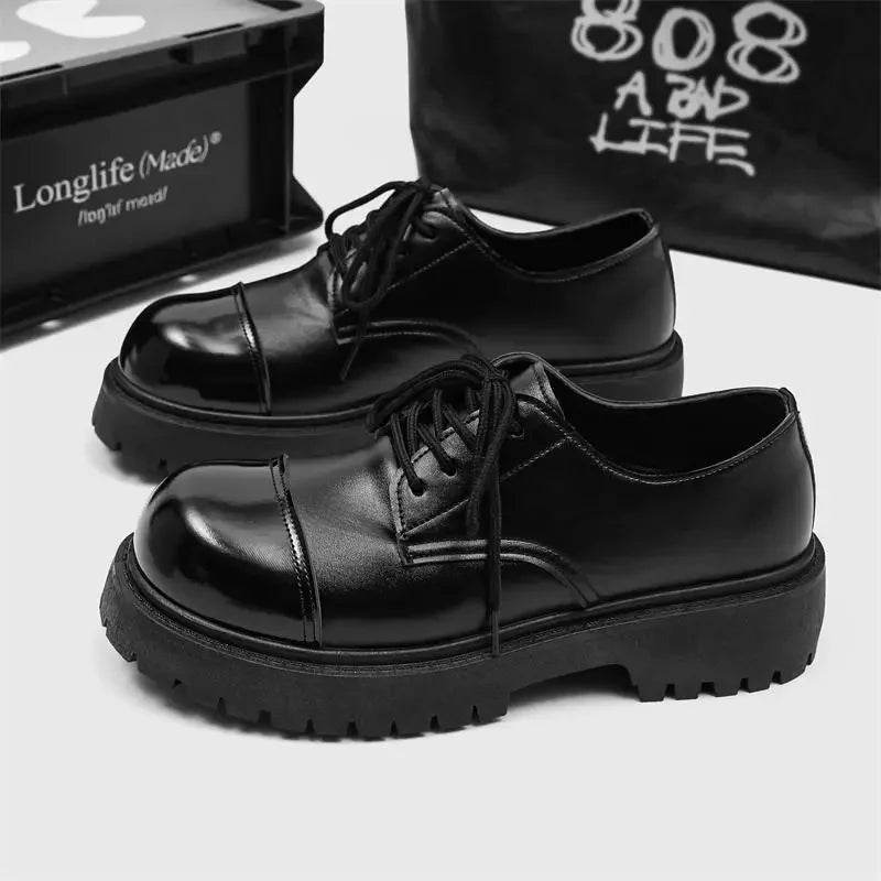 Men's Black Business Formal Wear Leather Shoes Men's Dress Shoes Elegant Dress Leather Shoes Classic British Style Bridegroom - AIAZ