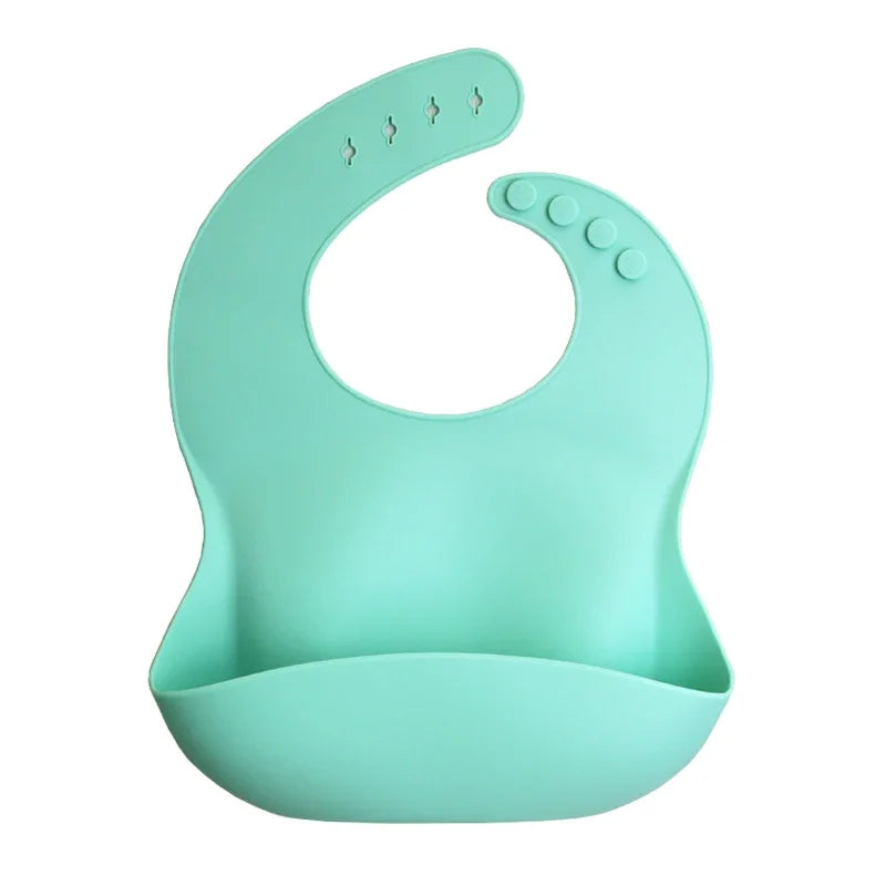 1PC Baby Lunch Apron Toddler Silicone Bibs Baby Kids Girl Boys Waterproof Saliva Cartoon Feeding Bib baby Silicone Bib Aprons