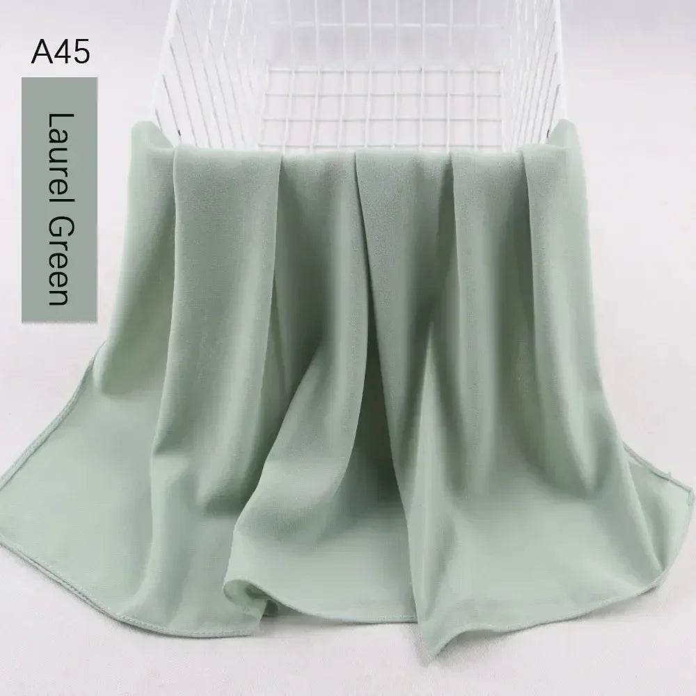 Muslim Women Chiffon Hijab Scarf Chiffon Soft Hijabs Shawl Long Scarves Wrap Headscarves For Muslim Fashion - AIAZ