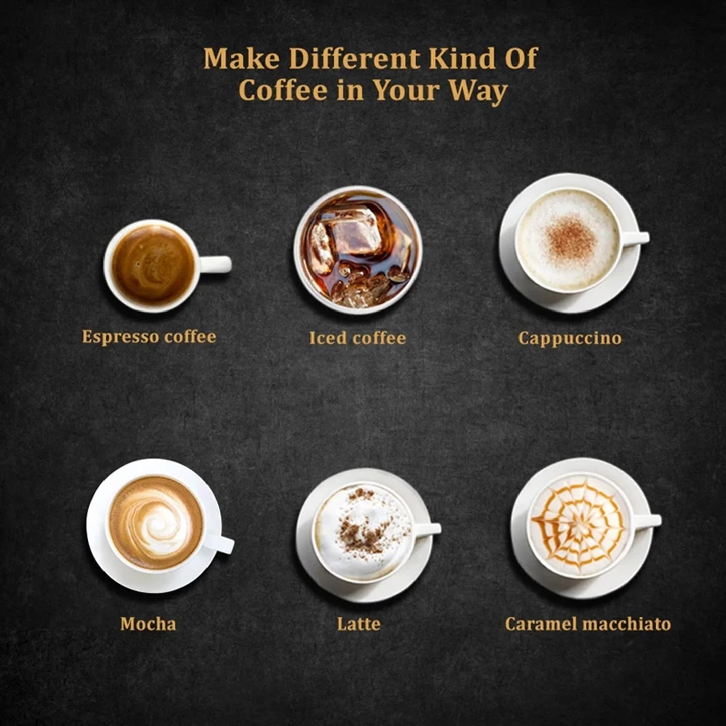 20 Bar Italian Espresso Machine Semi-automatic Make milk foam Coffee Machine High-pressure Extraction Espresso Coffee Maker