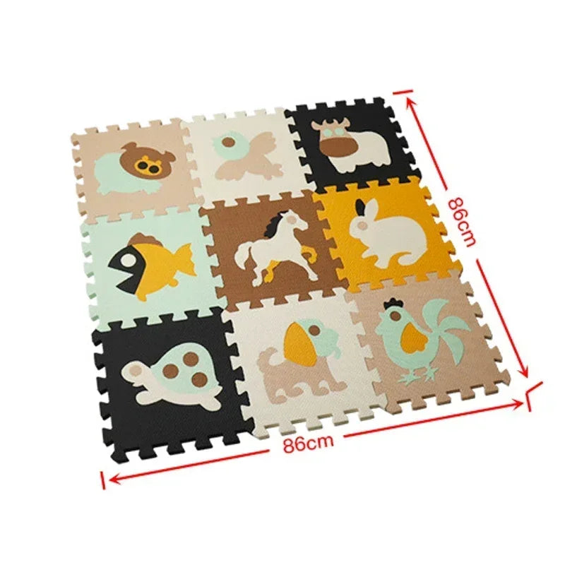 30*30*1cm 9Pcs Set Floor Mat Puzzle For Children Eva Foam Babies Floor Mat Games Interactive Toys For Toddlers Play Mat Baby Toy