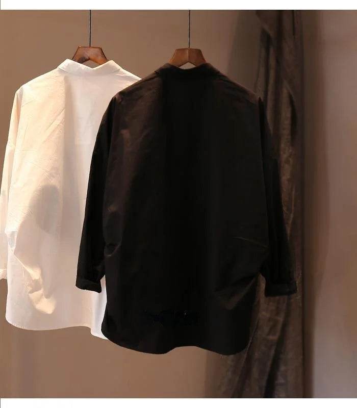 Women's Shirt Fashion Woman Blouses Print Flower Korean Vintage Blusas Female Elegant White Shirts Long Sleeve Tops Clothing - AIAZ