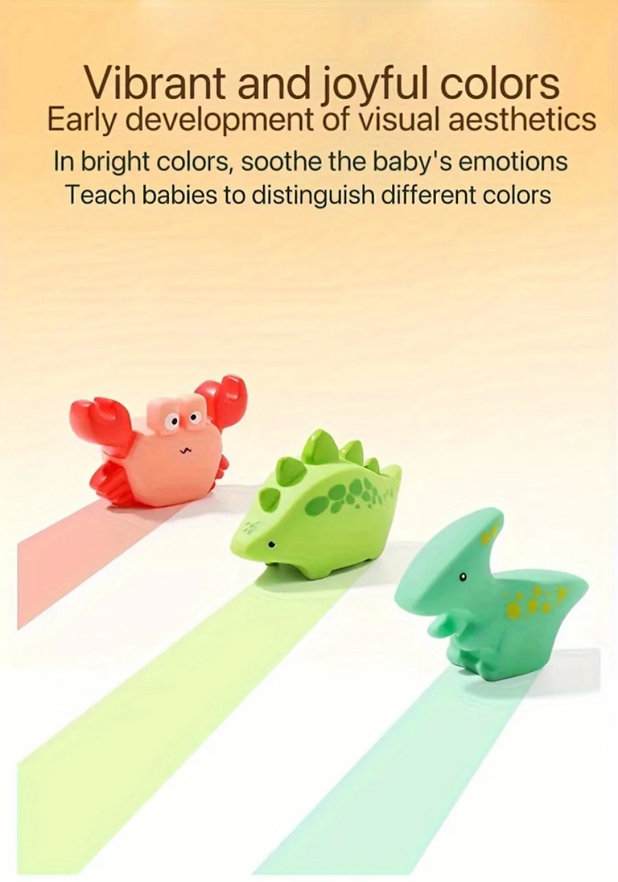 Toddlers Squirt Toy Dinosaur Kids Bath Toys Baby Play Water Squirt Toys Squeeze Children Boys and Girls Swim Pool Water Toys