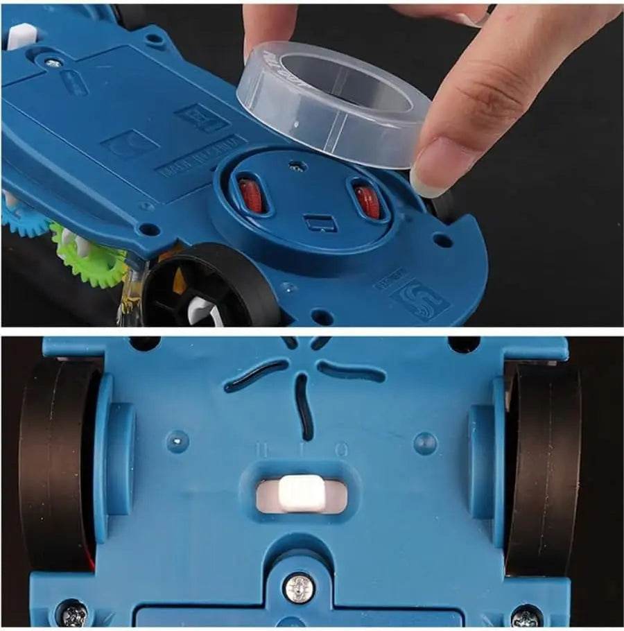 Baby toys Toddler Police Car Electric Vehicle Toy Auto Driving Transparent Gears Music Lights Cars Toys for Kids Boys - AIAZ