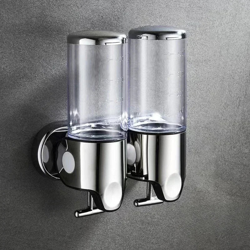 Soap Dispensers Shampoo Dispenser Hotel Bathroom Toilet Wall-mounted Shampoo Shower Gel Press Box Soap Pump Barrel Hand Liquid
