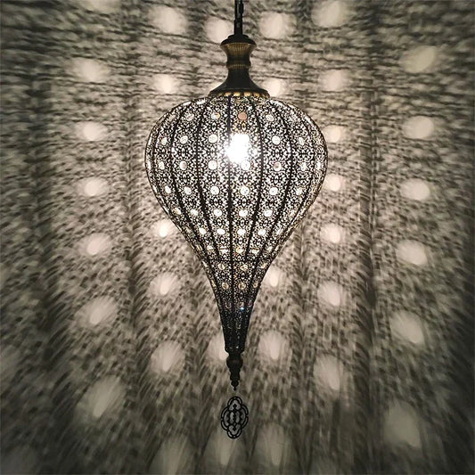 Southeast Asian Style Hanging Pendant Light Fixture Morocco Lamp Dining Room Turkish Asia Cloth Shop Restaurant Decor Chandelier