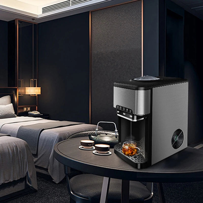 Drinking water ice Maker, 48lbs Daily Ice Cube Makers,Stainless Steel Ice Makers Countertop,Tabletop Ice Maker Machine