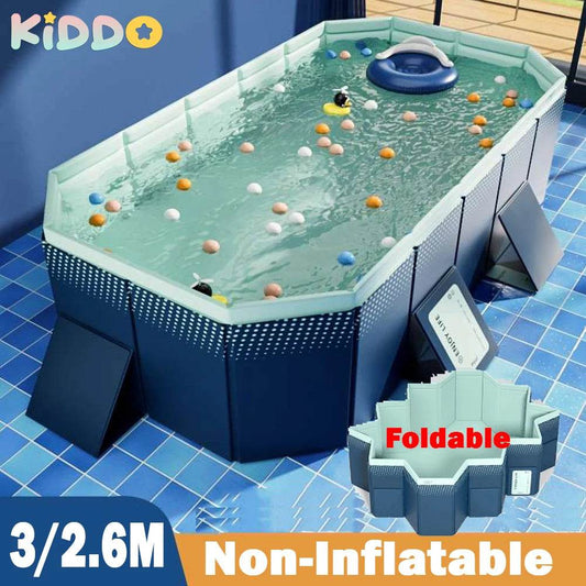 3M/2.6M/2.1M Big Swimming Pool Wear-Resistant Non-Inflatable Outdoor Large Pools Outdoor Indoor Game Back to School Gifts - AIAZ