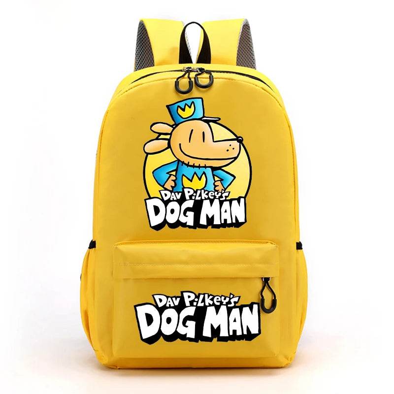 New Dog Man Kids Backpacks Boys Large-capacity School Backpack Cute Cartoon School Bags Children School Supplies Birthday Gifts - AIAZ