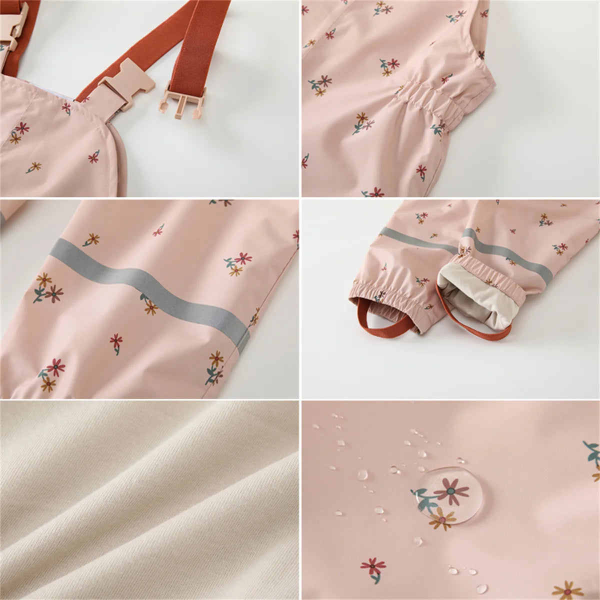 HONEYKING Children's Clothing Sets Raincoat Suit Baby Waterproof Overalls Pants Girls Jumpsuit For Kids Jacket And Trousers Set