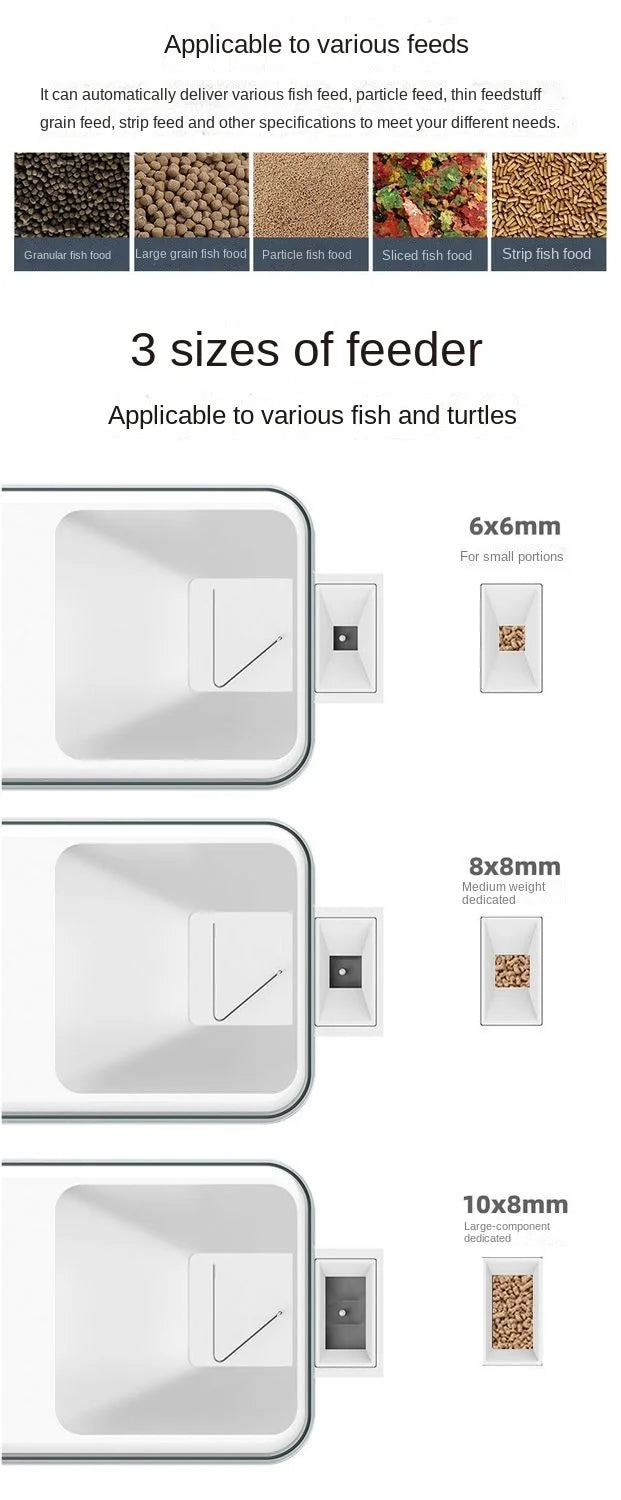 Automatic Aquarium Fish Tank Feeder Timing/Wifi Wireless Smart Phone App Intelligent Speaker Voice Remote Control Fish Feeding