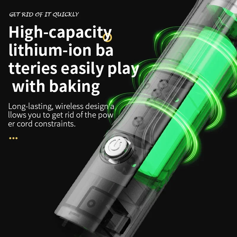 Wireless Type-C Rechargeable 3-speed Mini Handheld Milk Frother Coffee Frother Portable Kitchen Cooking Tools Whisk Foam Blender