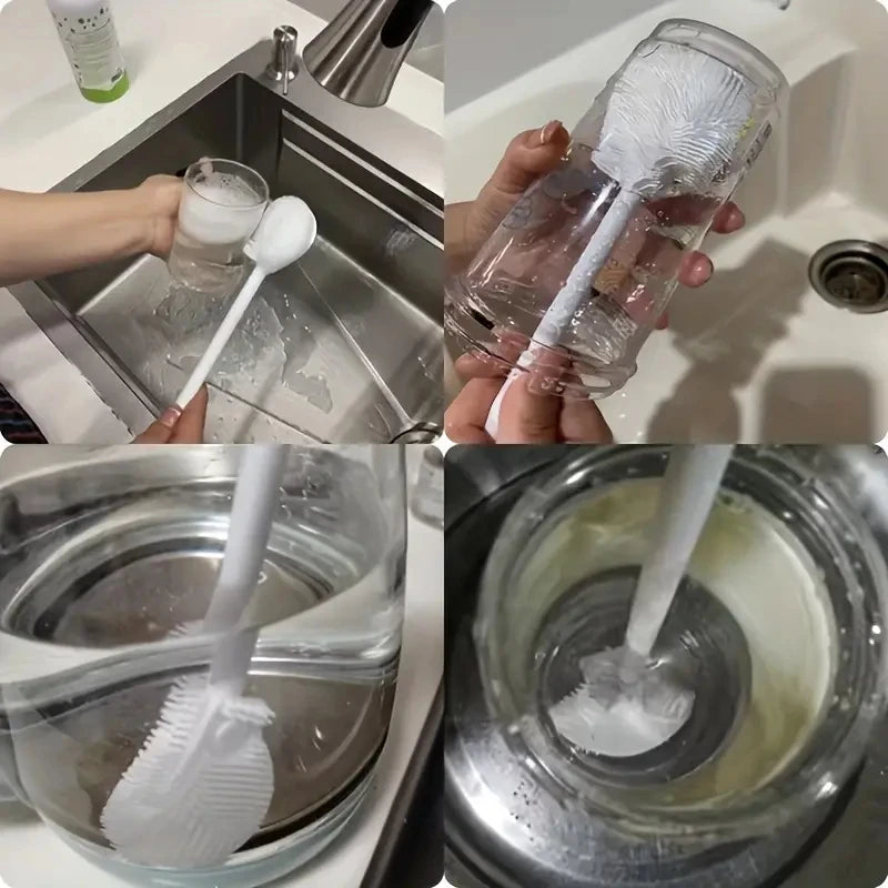 1PC Cup Brush Cleaning Long Handle Small Brush Mug Breaker Special Cleaning Crevice Glass Cup Bottle Brush Cleaning Tools