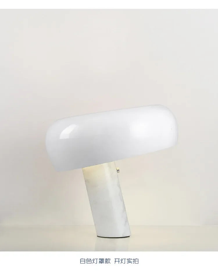 Italian Luxury Designer Mushroom Marble Desk Lamp Modern Children's Study LED Table Lamps Living Room Bedroom Decorative Lights