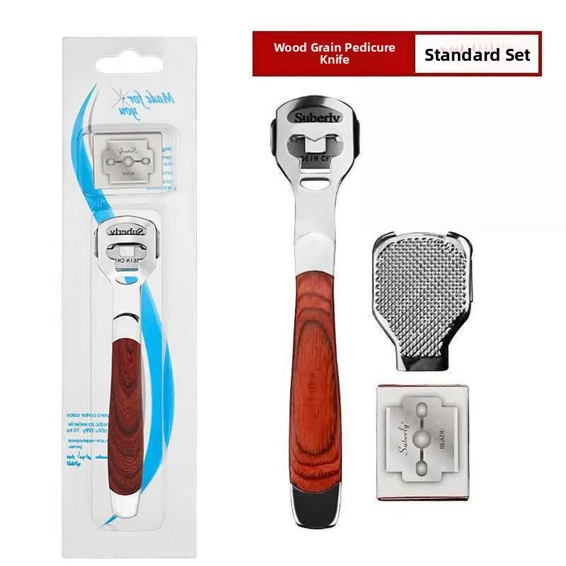 Foot Care Tool Kit Profional Dead Skin Removal Foot File Set with 0 Blades Foot Scraper Board Personal Hygiene Tool