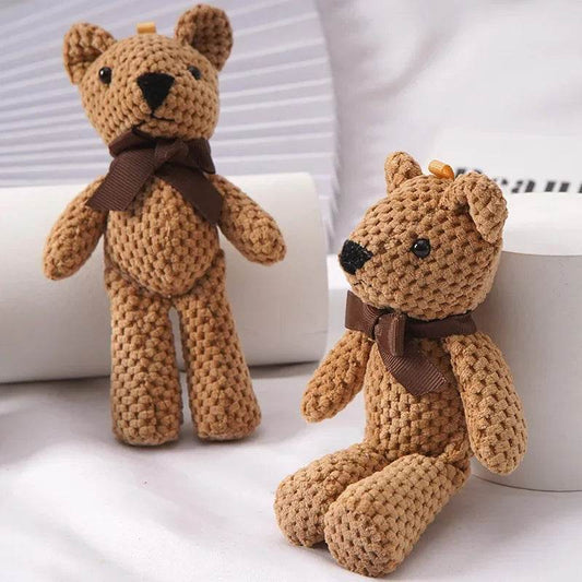 Kids Plush Animals Toys Cute Bear Stuffed Bags Key Pendant Dolls Gifts Birthday Wedding Party Decor Children Baby Bear Stuffed - AIAZ