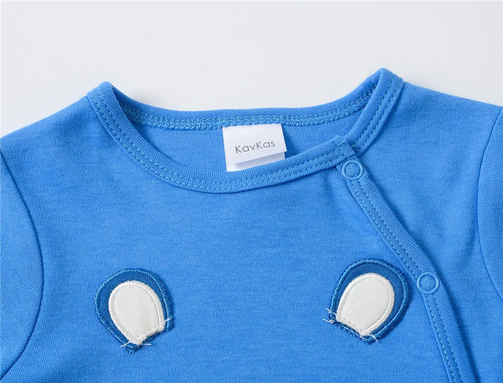 3/4 Pcs a lot Kavkas Baby Boy Rompers Newborn Cotton Girls Clothes Long Sleeve Summer Soft Jumpsuit O-neck 0-12m Onesie Clothing