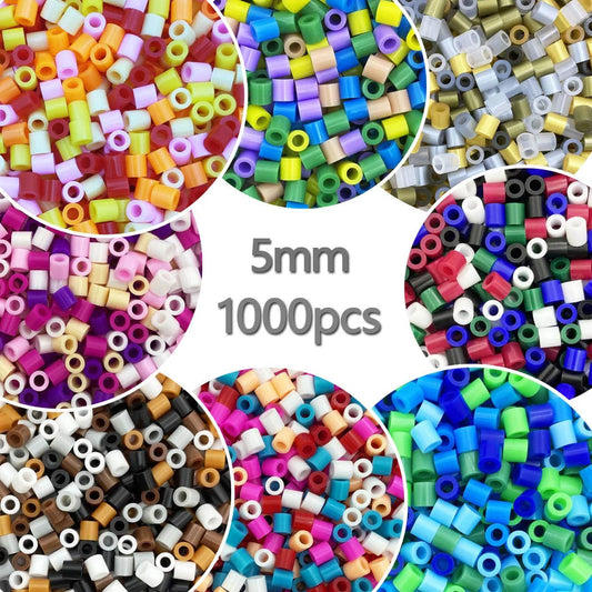 5MM 1000PCs Pixel Puzzle Iron Beads for kids Perler Hama Beads Diy High Quality Handmade Gift toy Fuse Beads - AIAZ
