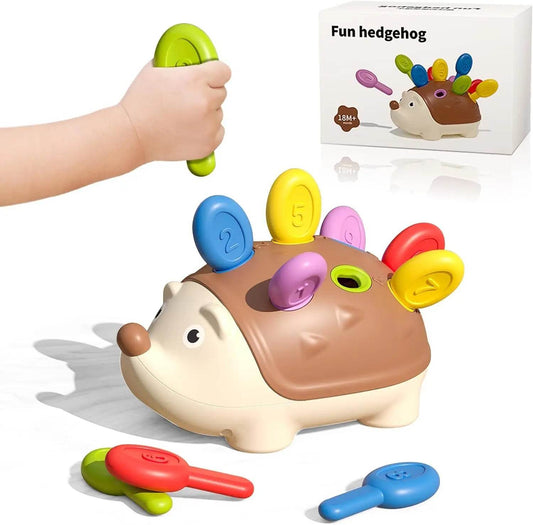 Hedgehog Montessori Educational Toy Fine Motor Toys for Toddlers Learning Counting & Training Develop Concentration Sensory Gift - AIAZ