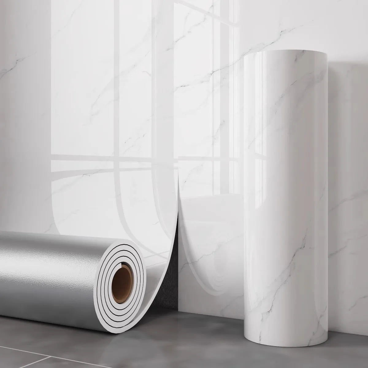 Self Adhesive Thick Wallpaper Marble Effect Wall Sticker Waterproof Wall Covering for Living Room Bedroom Home Decoration