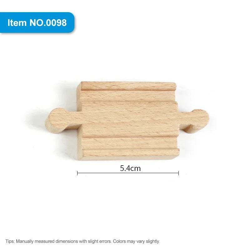 DIY Children Wooden Train Rail Track Accessories Toy Cross Track Railway Toys Compatible All Track for Kids Boys & Girls Gifts - AIAZ