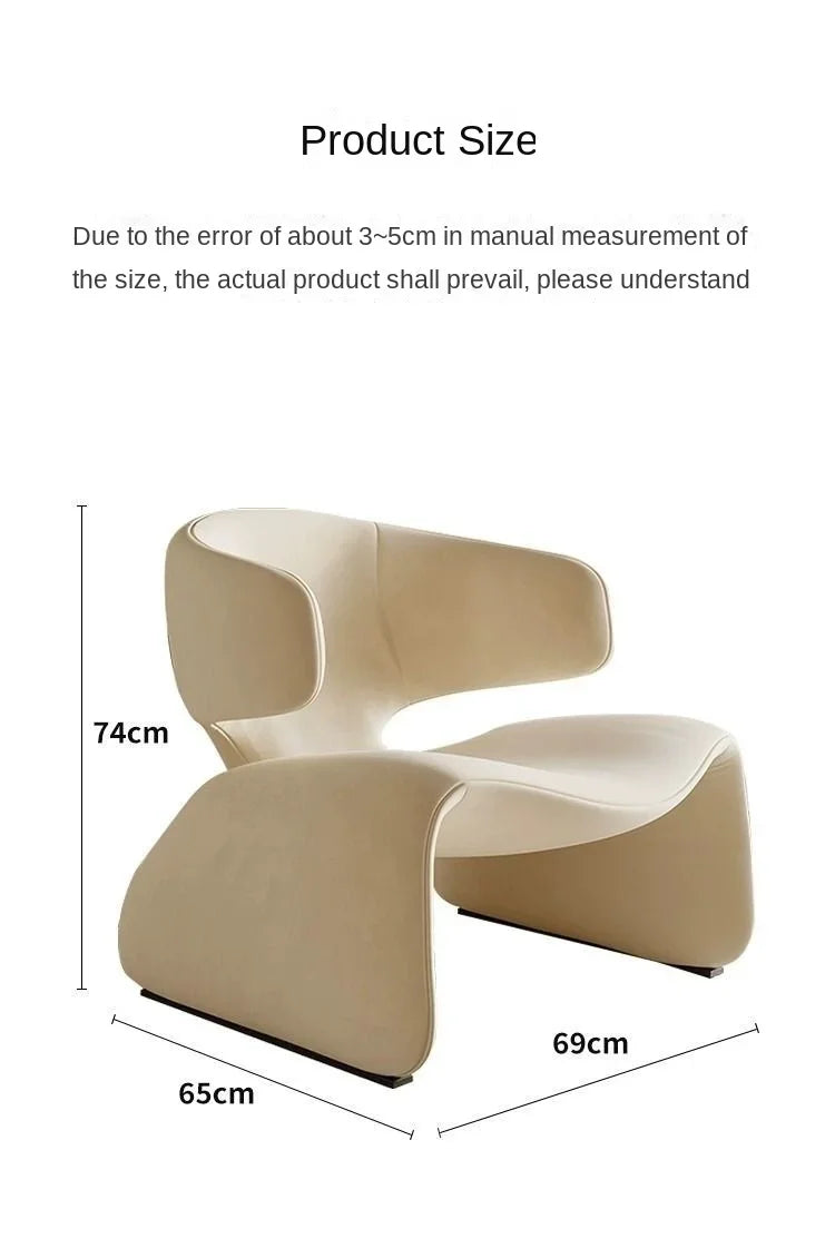 Designer Creative Single Sofa Chair for Negotiation Table and Chairs Leisure Sofa Rest Area Hotel