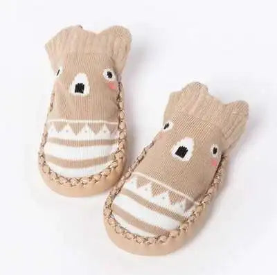 1 Pair Fashion Cute Baby Socks With Rubber Soles Infant Spring Autumn Winter Children Floor Socks Shoes Anti Slip Soft Sole Sock