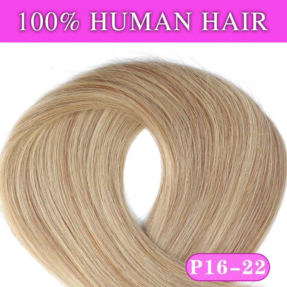 SOVO Tape in Hair Extensions 100% Remy Human Hair 20 Inch  20pcs 50G Balayage Skin Weft Tape in Extensions  12-26 inch