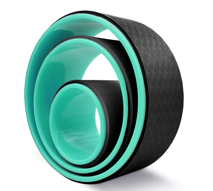 Hot Sell Fitness Gym Eco Cork Roller Yoga Wheel Set of 3 for Back Pain Relief