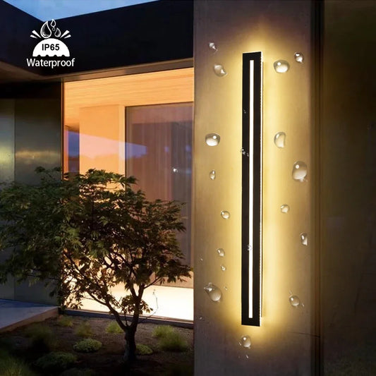 Waterproof IP65LED long wall lamp garden lamp decorative outdoor lighting AC85-265V wall lamp Shoaire exterior wall lamp