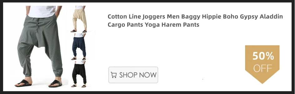 Four Seasons Men Disc Buckle Striped Harem Pants Breathable Cotton Linen Pencil Pants Buckle Casual Bloomers Fashion Trousers - AIAZ