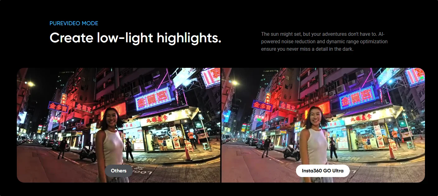 2025 NEW Insta360 Go Ultra Mini  Camera 53g 1/1.28 Inch Image Sensor FlowState Wi-Fi GPS Insta 360 GO Ultra Action Sport Camera