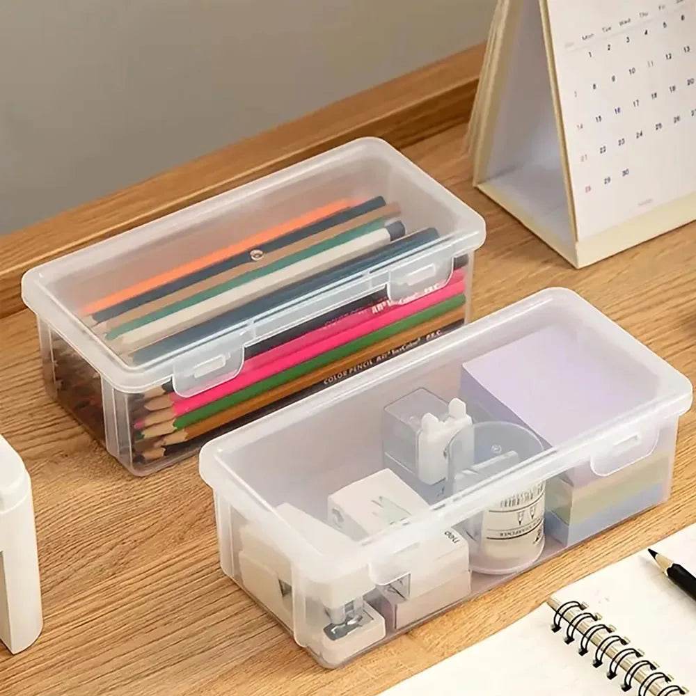 LOLEDE Pencil Cases Useful School Supplies Kawaii Stationery Organizer Bag Astethic Holster DIY Office Pen Box Kits Sacs Pen Box - AIAZ