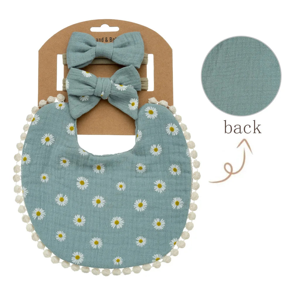 Personalized Custom name Embroidered Newborn letter Nursery Baby Bibs burp cloth suit Cotton Gifts for Boy Girl  ﻿
