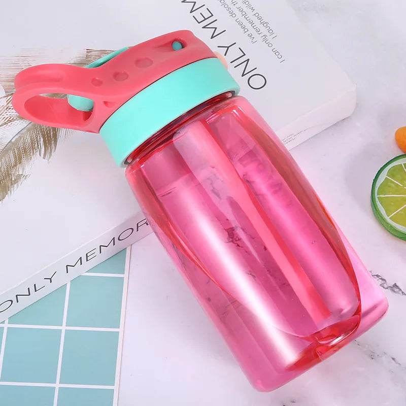 DIY Children Water Bottles Portable 480ML Personalized Outdoor Safety Plastic Drinking Cup For Birth Gift Free Customize Names - AIAZ