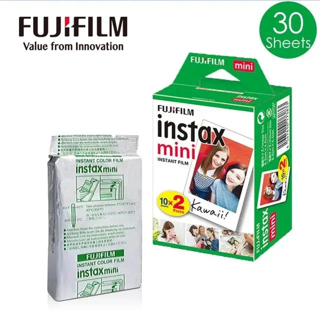 Origin Fujifilm Instax Mini Film Paper 10-60 Sheets for Fujifilm Instax Film Camera Instax Mini 12 11 9 40 41 SE Link Liplay EVO