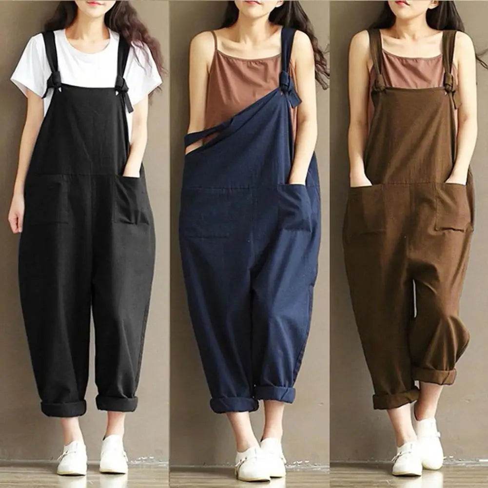 Special Women Jumpsuits Portable Casual Suspenders Skin-friendly Straps Design Jumpsuits for Dating - AIAZ