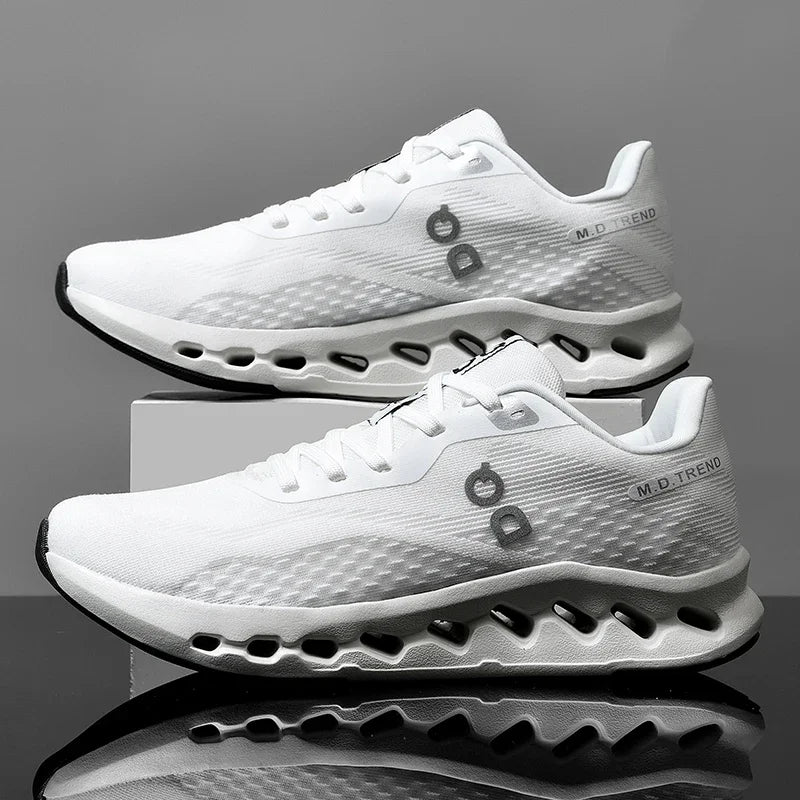 Fashion Cushioning Running Shoes for Men Lightweight Sneakers Breathable Tennis Shoes Non-Slip Sports Casual Walking Footwear