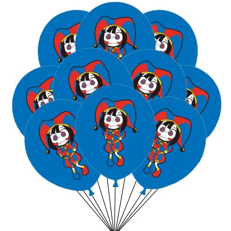 10/30pcs The Amazing Digital Circus Latex Balloons Air Globos Boys Birthday Decorations Toys For Kid Baby Shower Party Supplies - AIAZ