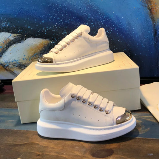 Top High Quality Womens Trendy Casual Shoes 34-46 Luxury Mens Real Leather Unisex Sneakers Designr Lovers Tide Shoes YN00715