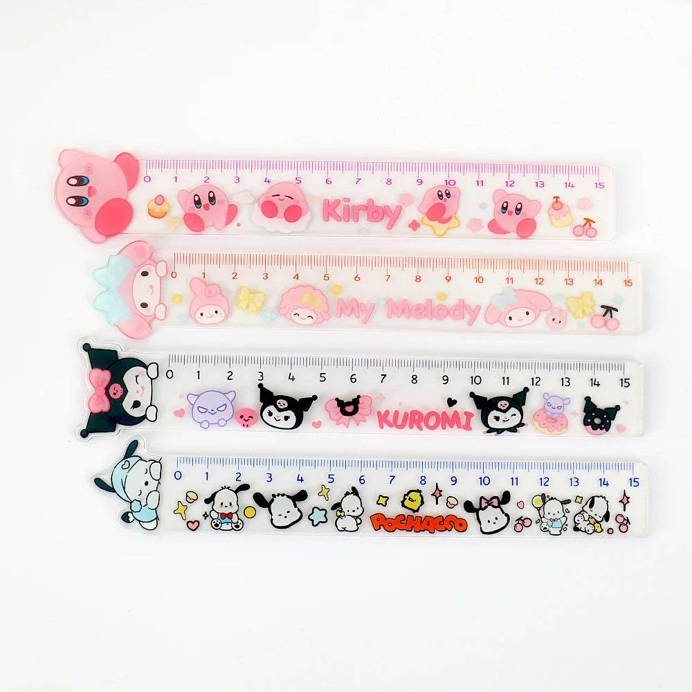 15cm Cute Ruler School Supplies Kawaii Accessories Drawing Tool Korean Stationery Fournitures Scolaires Student Regla Ruler - AIAZ