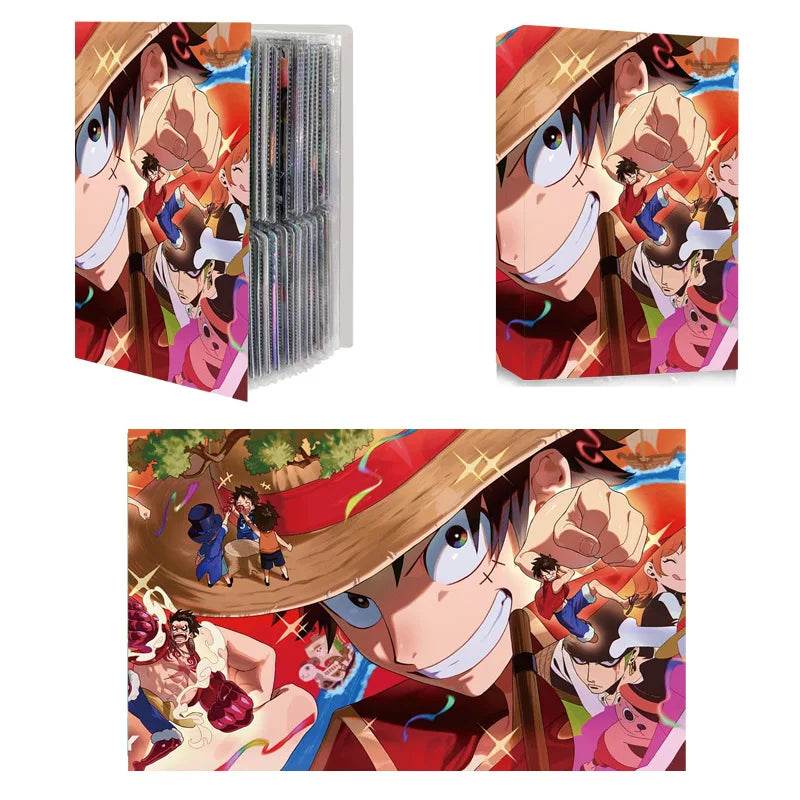 240pcs Card Album Book Naruto Dragon Ball Goku Vegeta ONE PIECE Luffy Zoro Map Letter Holder Binder Card Notebook Collection Toy - AIAZ
